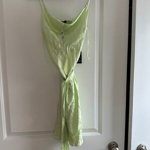 Green express mini dress